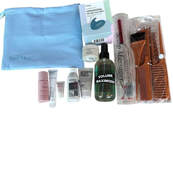 18 piece haircare bundle Bag Tools Massager Beauty Travel Size Samples - Picture 2 of 6